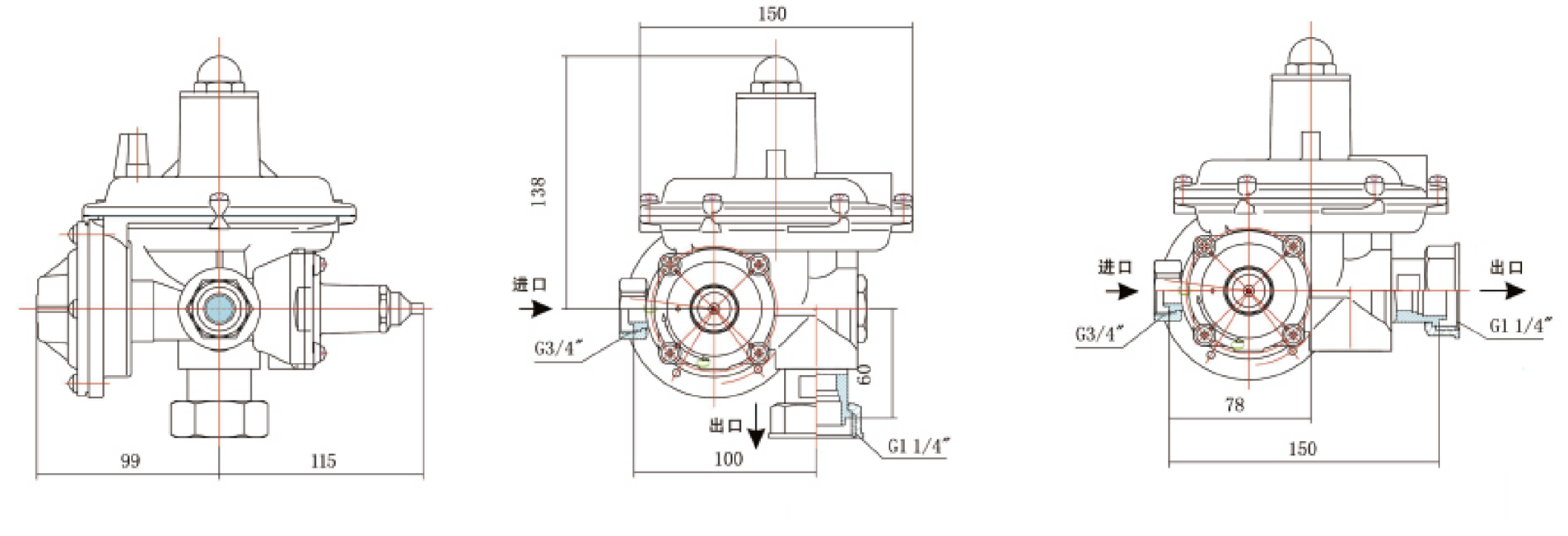 二段直動式ガス圧力調整器 (6)